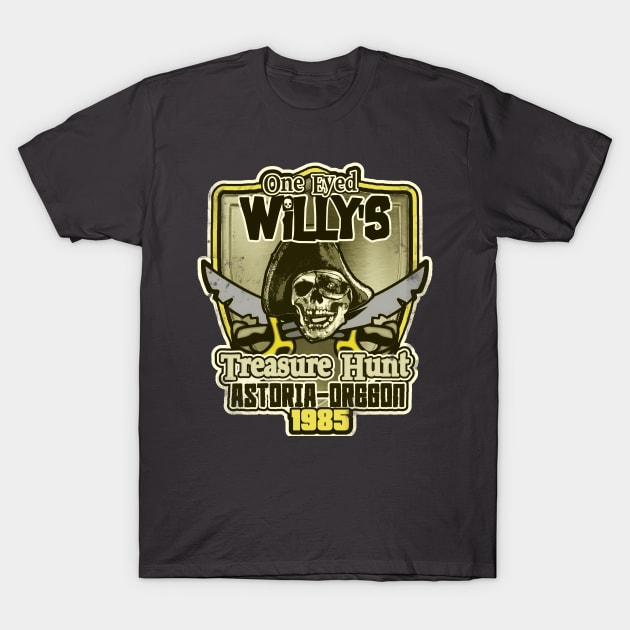 One Eyed Willy. T-Shirt by NineBlack